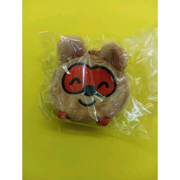 Nontan Kuma- San bear ( Picture Book ) Mini back pack pouch With Zipper Keychain - Picture 5 of 6